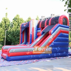 triple lanes inflatable slide