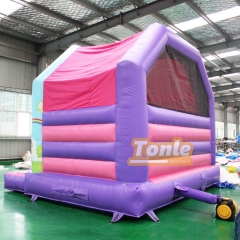 Unicorn themed bouncy castle inflatable bounce house