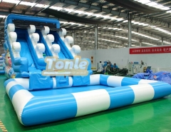 Custom Cheap Ocean Wave Small Fish Inflatable Water Slide