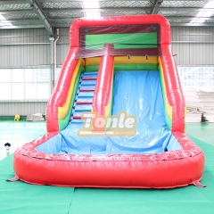 Customized same style different color inflatable water slide