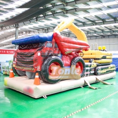 Construction Zone Works Vehicle Inflatable Obstacle Course