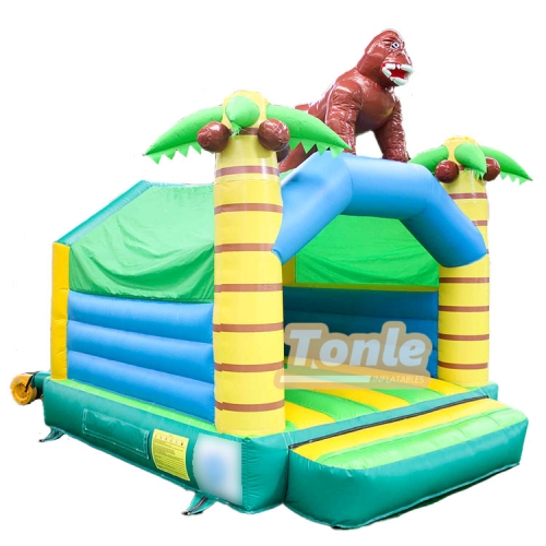 Monkey Palm Tree Themed Bouncy Castle Inflatable Bounce House