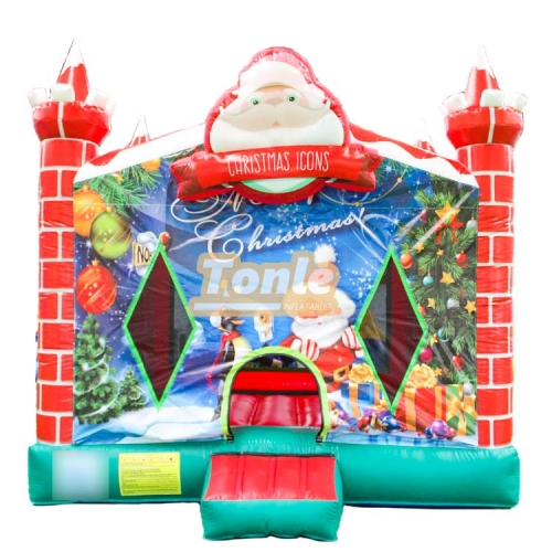 Christmas theme inflatable bounce house bouncy castle