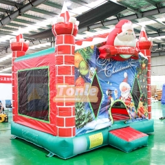 Christmas theme inflatable bounce house bouncy castle