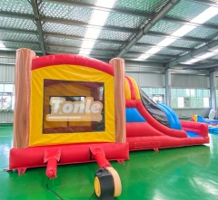 Pirate Ship Themed Inflatable Dry Slide Combo