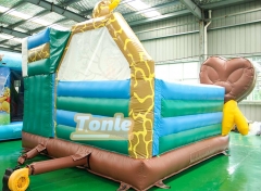 Lion Giraffe Zoo Theme Bouncy Castle Inflatable Bounce House