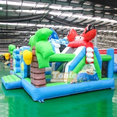 Ocean themed small inflatable playground
