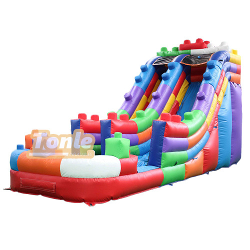 marble inflatable water slide