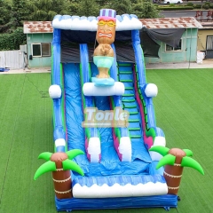 Inflatable tiki themed water slide