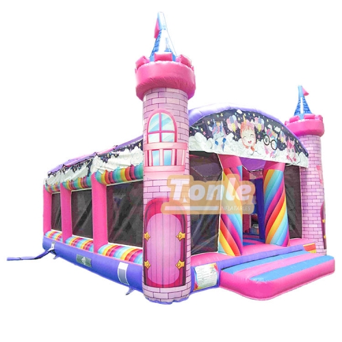 Unicorn Themed Bouncy Castle Inflatable Bounce Playground Amusement Park