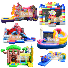 Inflatable bounce house bouncy castle bouncing castle with slide combo