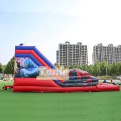 Marvel's Spider-Man themed inflatable water slide