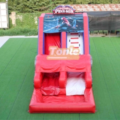 Marvel's Spider-Man themed inflatable water slide