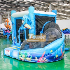Clownfish Underwater world themed bouncy castle combo