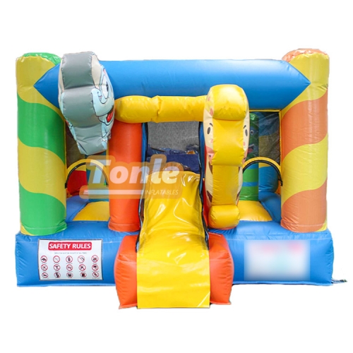 Factory wholesale animal themed small children's bouncy castle combo