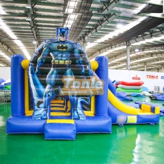 China Manufacturer Marvel Batman Theme Inflatable Bounce House Slide Combo