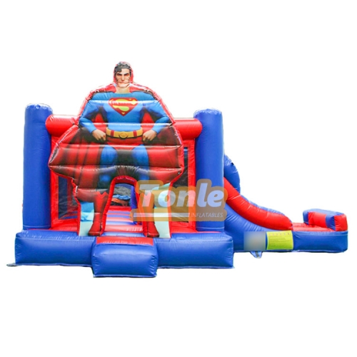 Marvel Captain America Bouncy Castle Water Slide Combo
