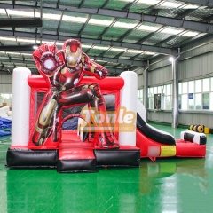 Marvel Superheroes Theme Inflatable Bounce House Water Slide Combo
