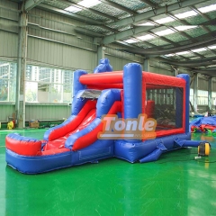 China Supplier Marvel Iron Man Theme Inflatable Bounce House Slide Combo