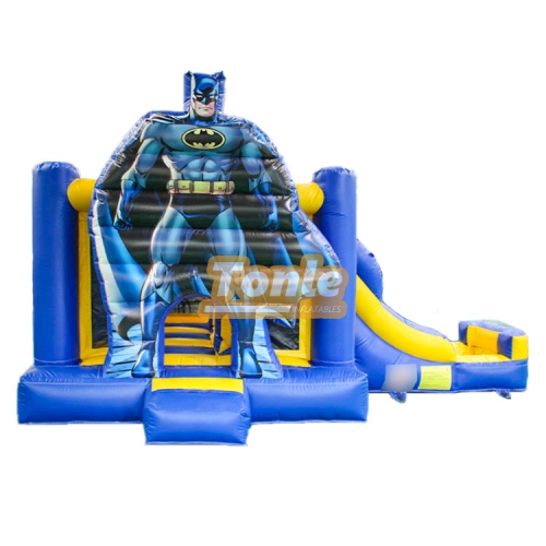 China Manufacturer Marvel Batman Theme Inflatable Bounce House Slide Combo