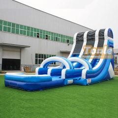 Factory wholesale double slide inflatable water slide