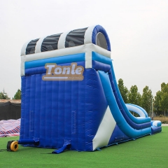 Factory wholesale double slide inflatable water slide