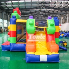 Lego blocks inflatable children's castle combo