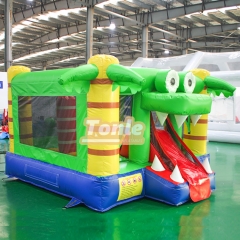 Forest tropical tree animal theme bouncy castle