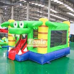 Forest tropical tree animal theme bouncy castle
