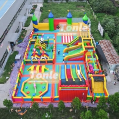 El parque de rebote inflable grande más popular. parque infantil inflable