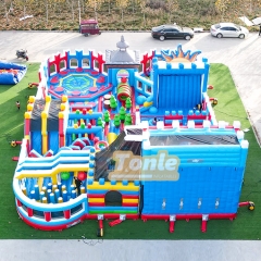 Parc d'attractions gonflable 21FT personnalisé par le fabricant