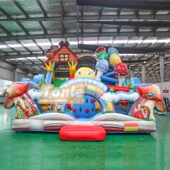 Customized kid's Inflatable Fairy Tale Forest fun city Theme