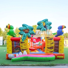 Factory customized ocean theme large inflatable slide park