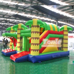 kid's tropical crocodile theme bouncy castle combo