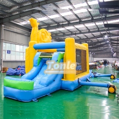 Custom commercial inflatable water slide combo cocomelon theme