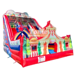 Factory Custom Clown Circus Theme Inflatable Slide