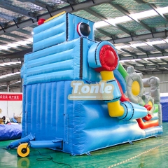 Manufacturer customization 6m/20ft Robot Theme Commercial Inflatable Slide