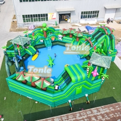 inflatable land water park inflatable water park pool water playground