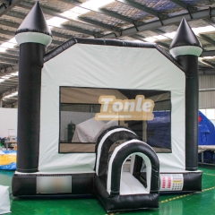 classic black and white Commercial Grade Inflatable Bounce House