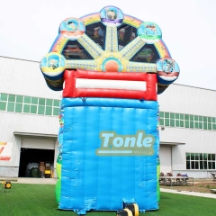 Commercial Grade 27ft Playground Ferris Wheel Theme Inflatable Water Slide