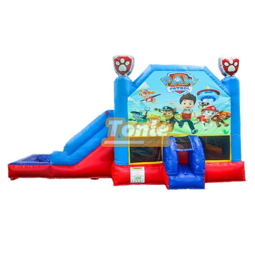 Paw Patrol Theme Inflatable Bounce House Water Slide Combo