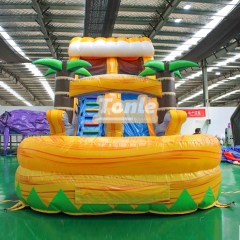 Tropical Palm Tree Themed Water Slide