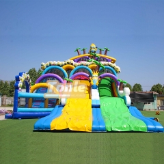 Wet and dry Minion inflatable water slide