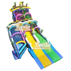 Wet and dry Minion inflatable water slide