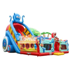 Sea animal octopus theme inflatable slide fun city