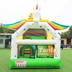 Unicorn Inflatable Small Dry Slide