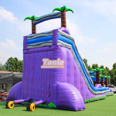 24FT Tropical Tree Inflatable Water Slide