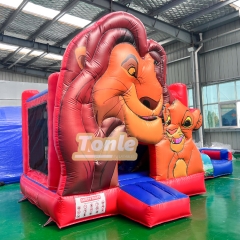 Lion King Inflatable Bouncing Water Slide Combo