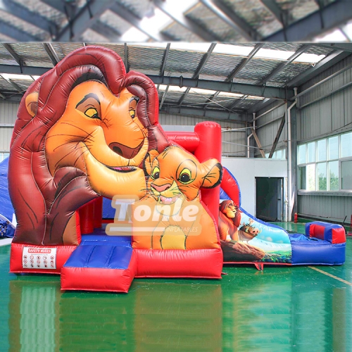 Lion King Inflatable Bouncing Water Slide Combo