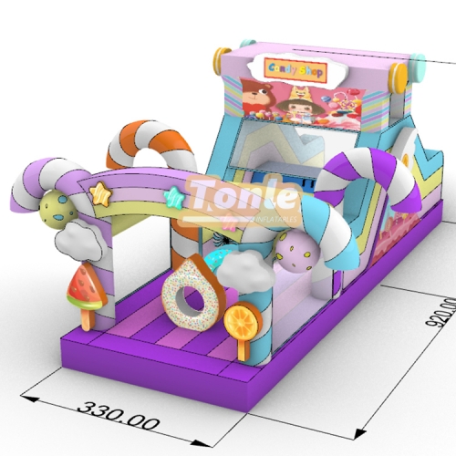 Candy Themed Inflatable Obstacle Course